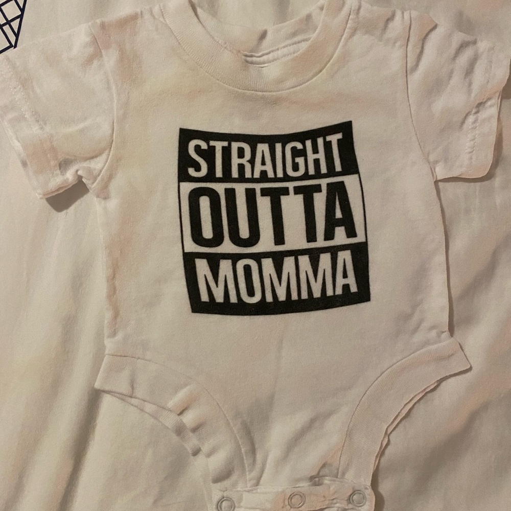 “Straight outta Momma” onesie